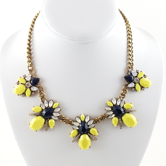 J. Crew Jewelry - J. Crew Statement Necklace Yellow Pop Color